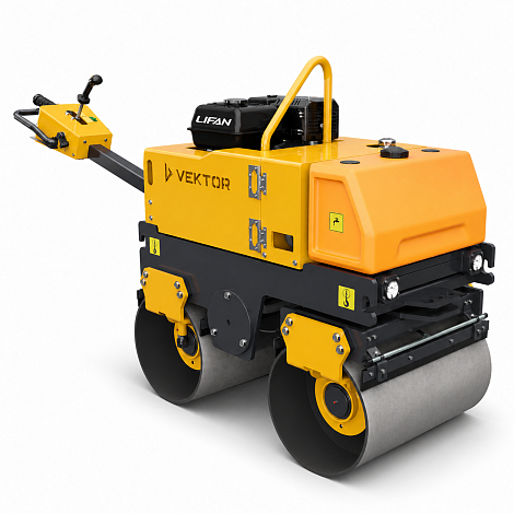 Виброкаток ручной двухвальцовый Vektor VRDR-800L